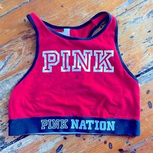 Victoria Secret Red Crop-top/bra